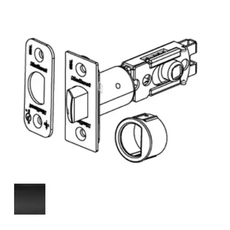 Kwikset 83000-514 6-Way Adjustable Deadlatch, Iron Black