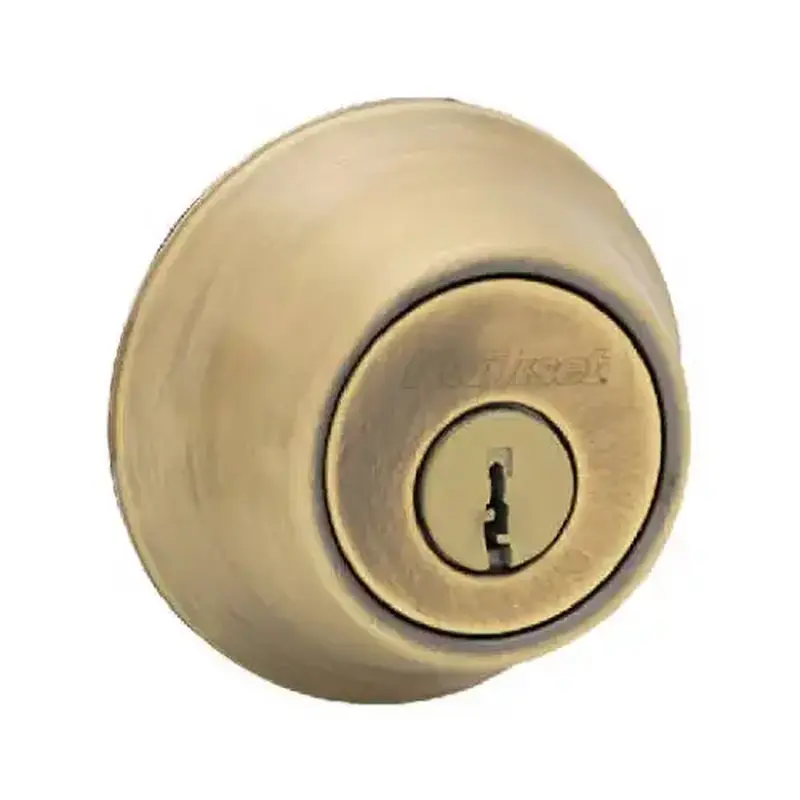 Kwikset 96650-493 660 Series Deadbolt, 3 Grade, Keyed Alike Key, Steel, Antique Brass, 2-3/8 x 2-3/4 in Backset