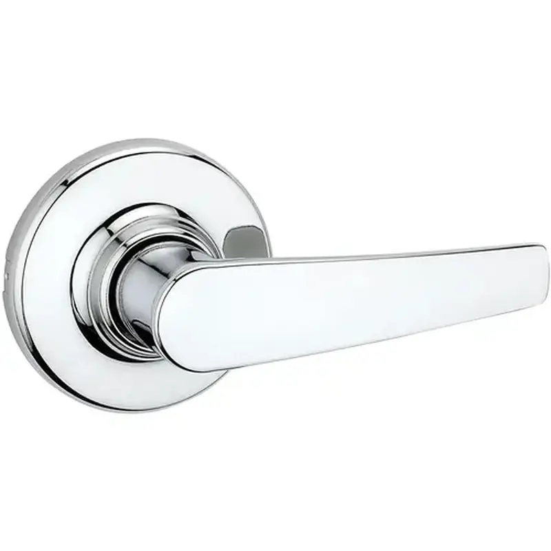 Kwikset 200DL-26-6AL-RCS Delta Passage Lever, 6-Way Adjustable Latch 2-3/8"-2-3/4" Backset, Grade 3, 625/US26 Polished Chrome