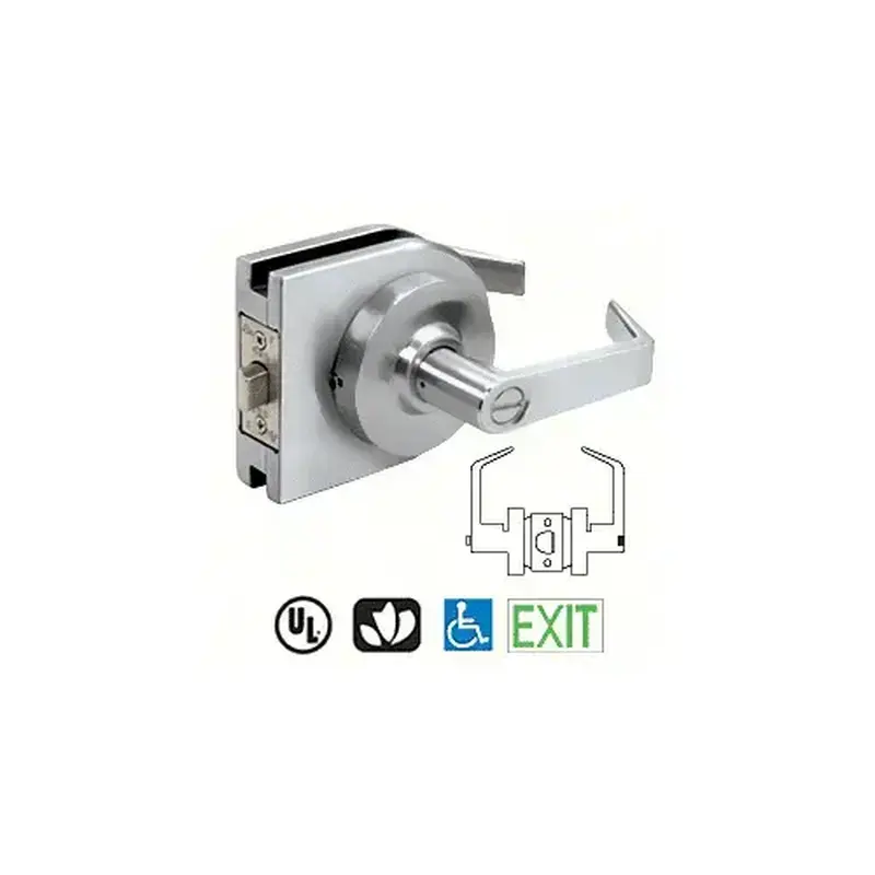 CRL LH40SA Satin Anodized Grade 1 Lever Lock Housing - Privacy