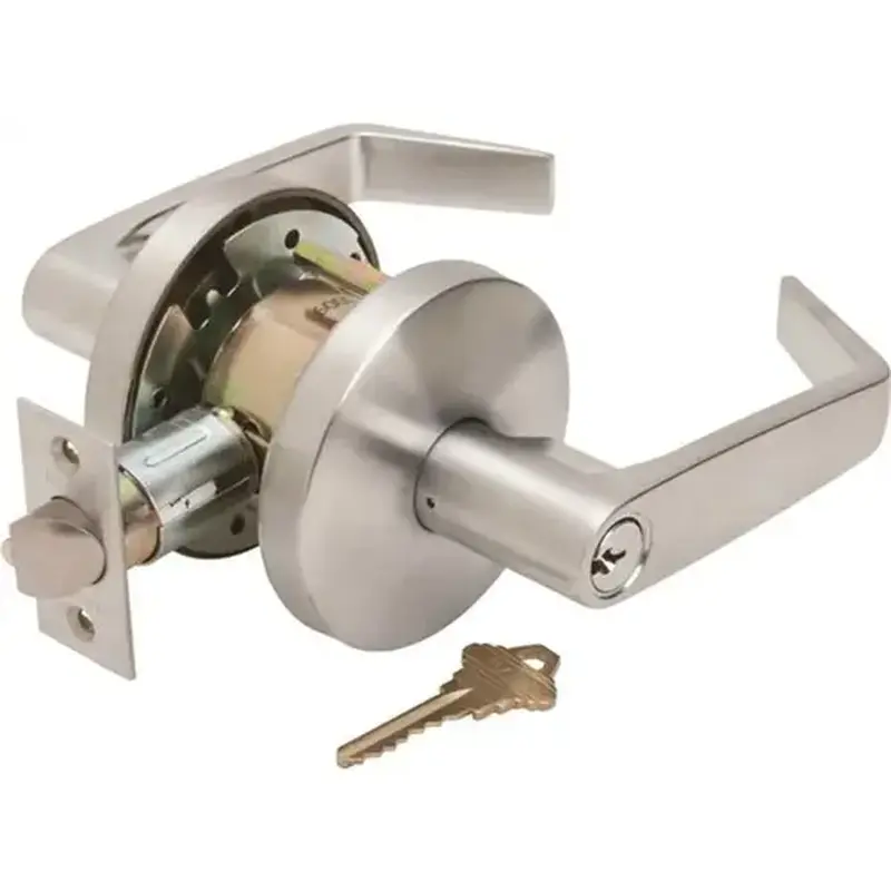 Falcon W581CP6 D 626 W-SERIES STOREROOM DANE LEVER, 2-3/4 IN. BACKSET, SC1 KEYWAY Satin Chrome