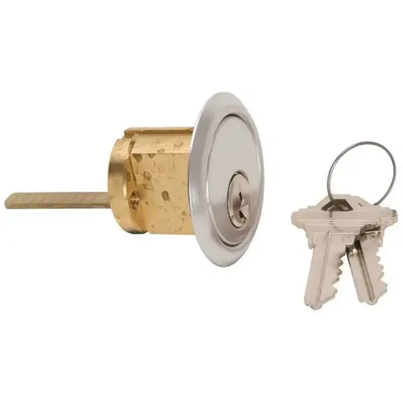 Kaba Ilco 7075SX10-26D-KD Schlage C Through K Rim Cylinder Satin Chrome