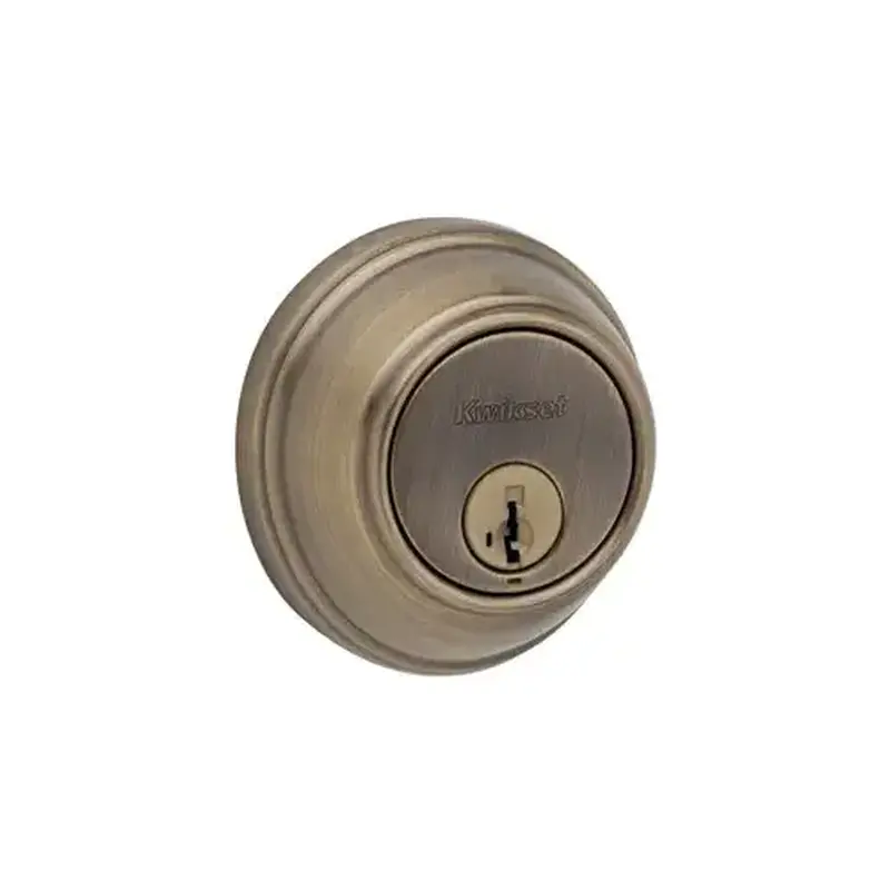 Kwikset 816-5-SMT-RCAL-RCS 816 5 SMT RCAL RCS Key Control Deadbolt - Antique Brass