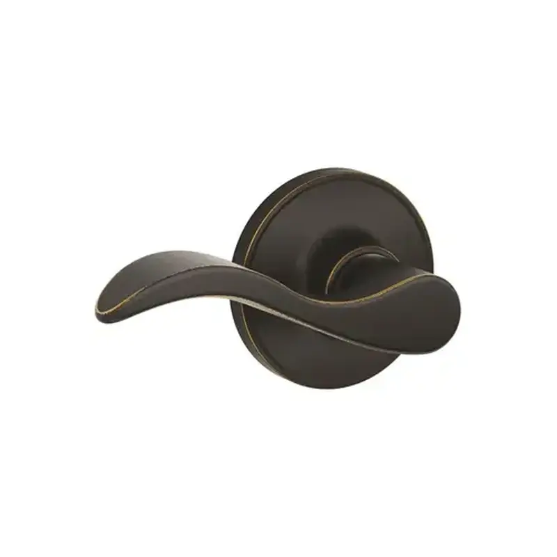 Schlage Residential J10F-SEV-716 J10F Seville Passage Lever Lock Aged Bronze