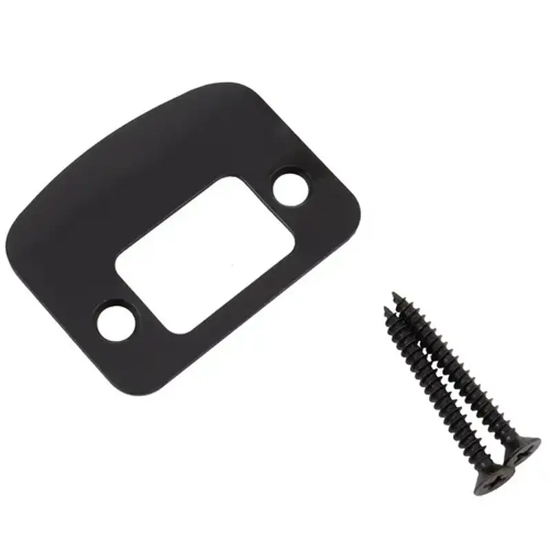 Stone Harbor Hardware 9503-19 2-1/4" Full Lip Round Corner Deadbolt Strike - Matte Black