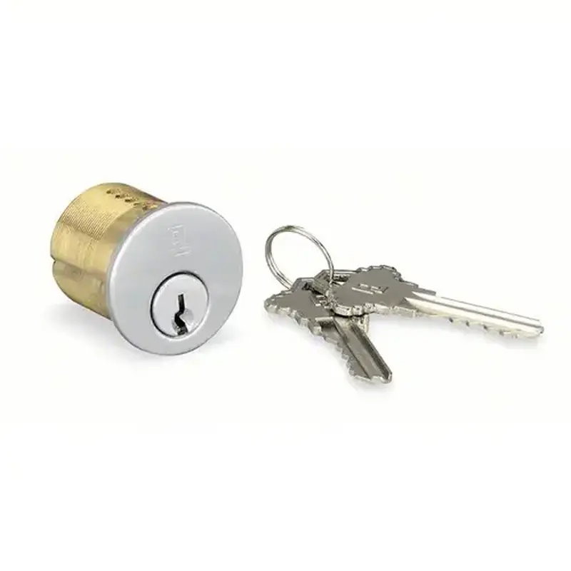 Alarm Lock CEM-KD Standard Mortise Cylinder Keyed Different for Activation Satin Chrome