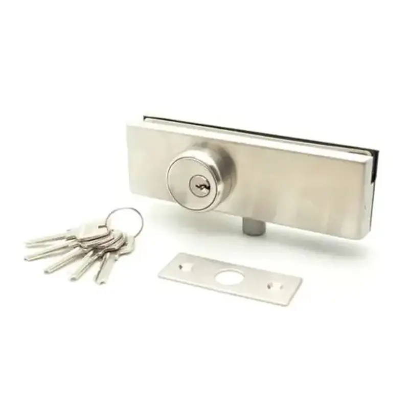Bohle-Portals BA5214600 Bohle Patch Lock with Strike Plate - Brushed Stainless