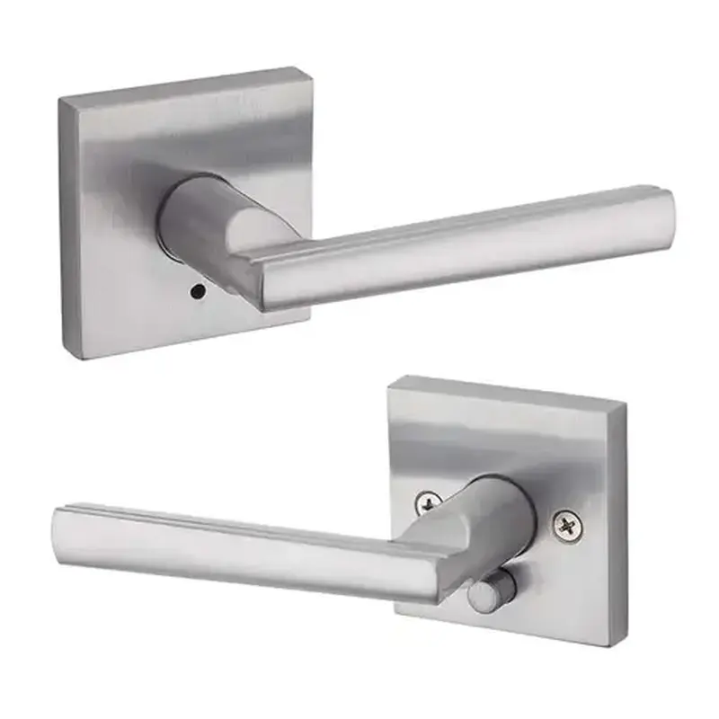 Kwikset 155MRL-SQT-26D-6AL-RCS Montreal Privacy Lever Satin Chrome