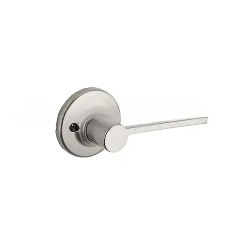 Kwikset 488LRL-RDT-RH-15 Right Hand Ladera Lever with Round Rose Half Dummy Lock Satin Nickel Finish