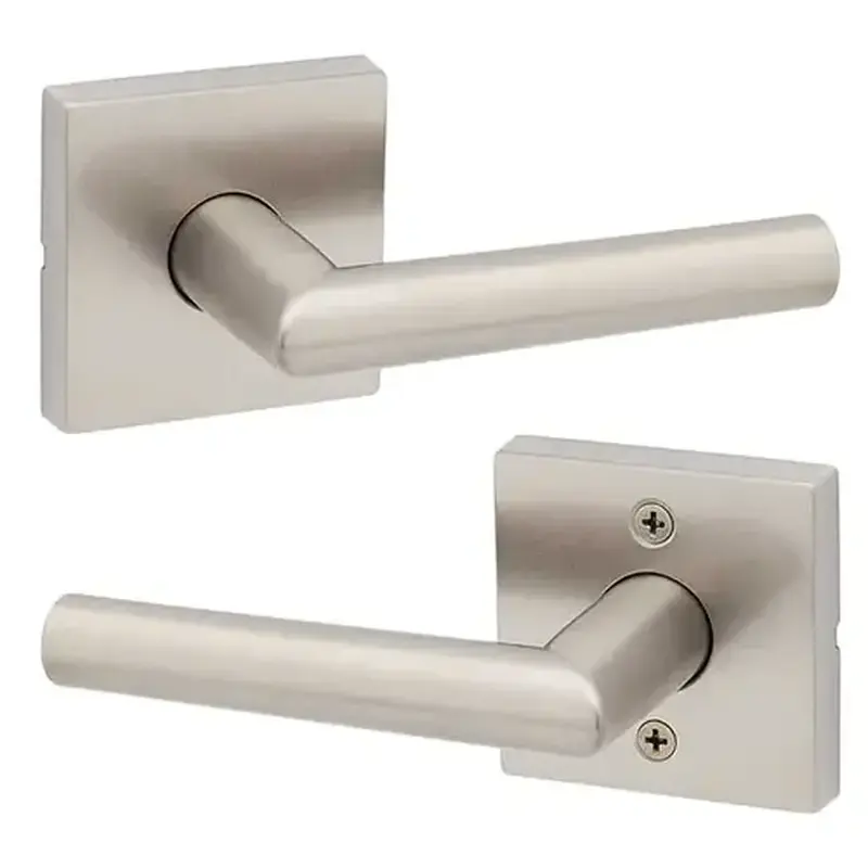 Kwikset 720MIL-SQT-15-6AL-RCS Milan Passage Lever Satin Nickel