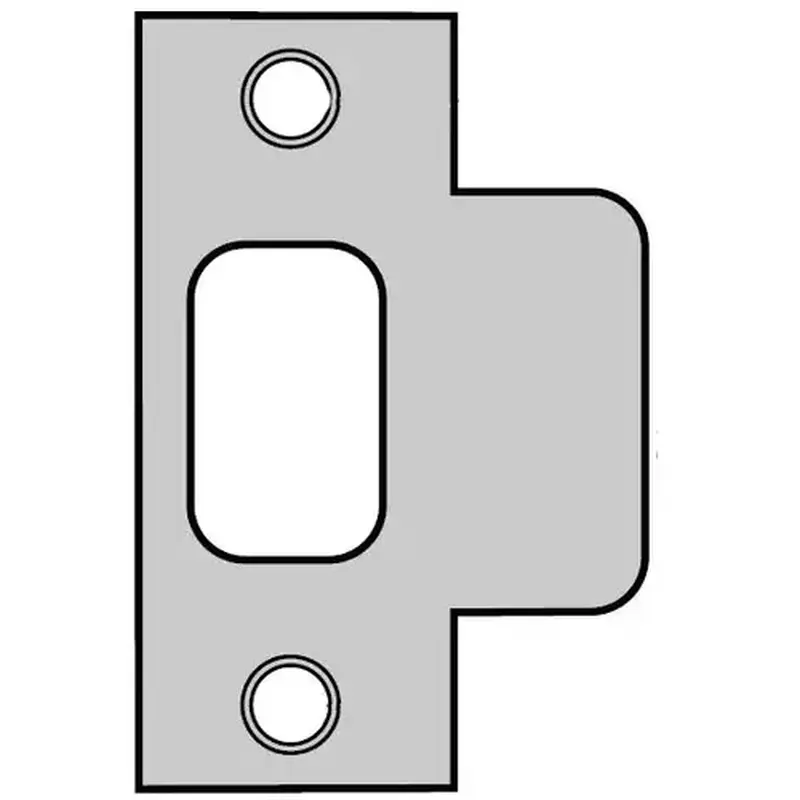 Kwikset 83028-5 Plainlatch and Deadlatch Strike, Satin Brass Blackened