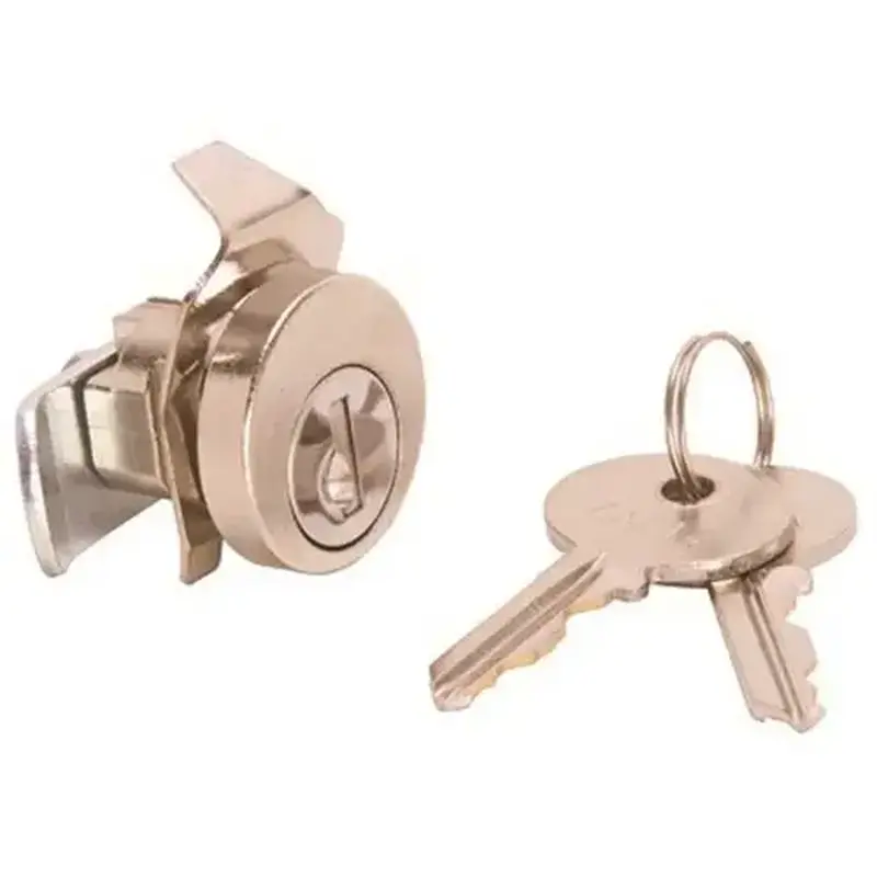 National Brand Alternative 808224 Zinc Alloy Mailbox Lock Brushed Nickel