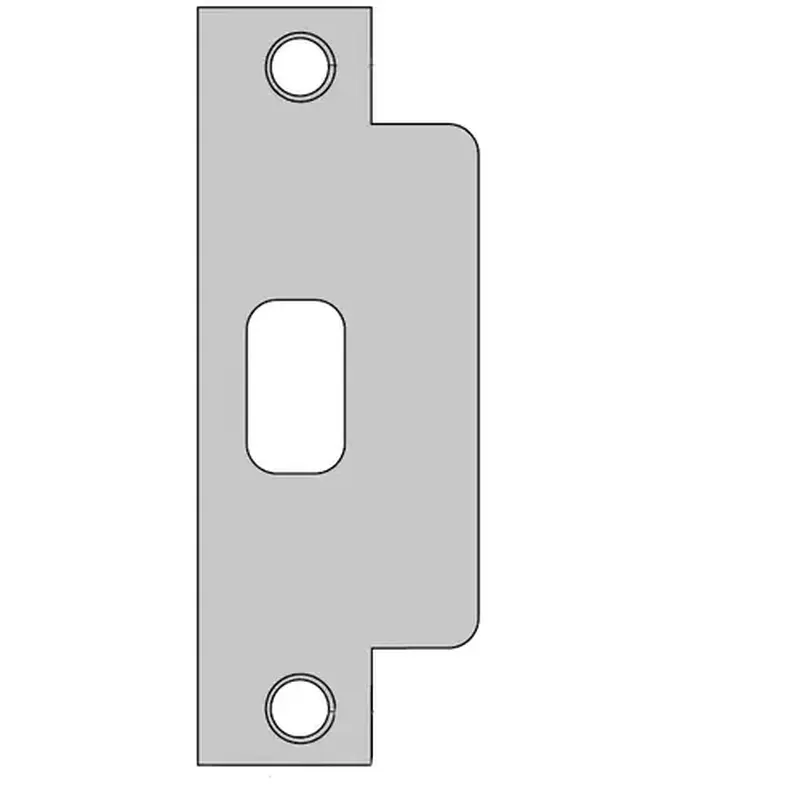 Kwikset 83846-15A Plainlatch and Deadlatch Strike, Satin Nickel Blackened