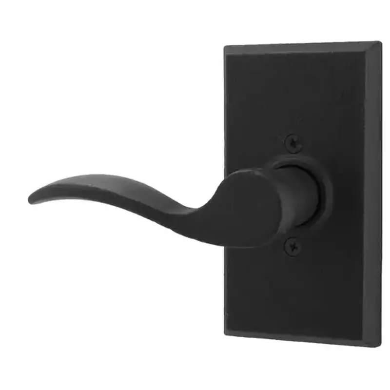 Weslock L7305H2--0020  Left Hand Carlow Square Half Dummy Lock Black Finish