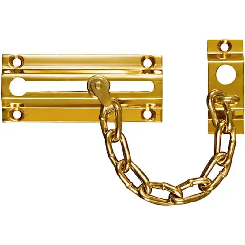 National Hardware N216010 V1926 Chain Door Guard Solid Brass Finish