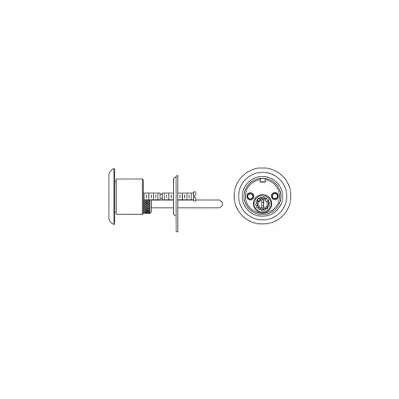 Schlage Commercial 20-021-C145-625 Rim Cylinder C145 Keyway, Bright Polished Chrome