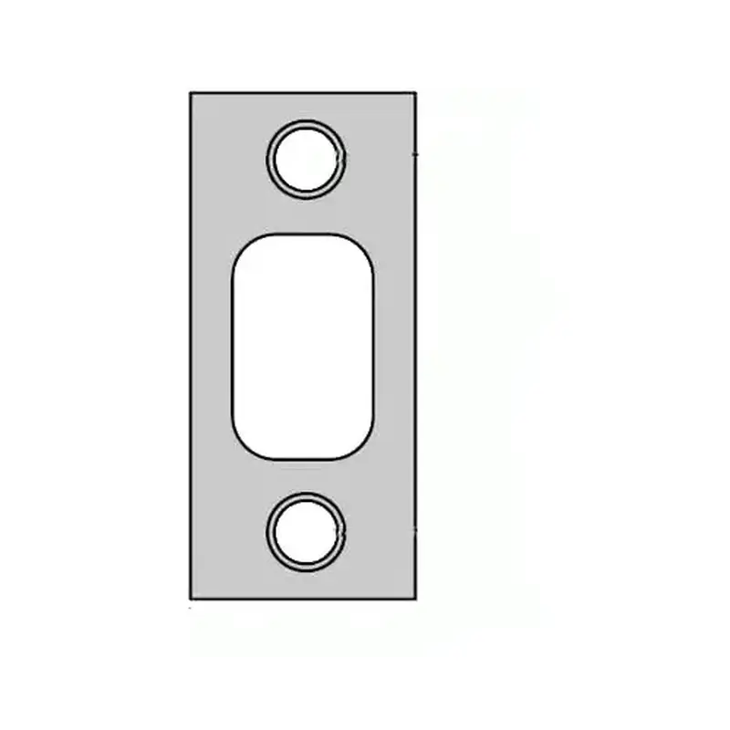 Kwikset 85072-5 Deadbolt Strike, Satin Brass Blackened