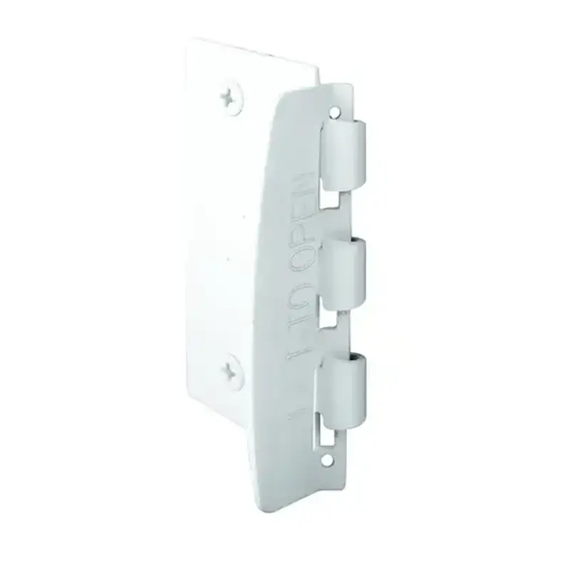 Prime-Line U 9888 Sliding Door Lock Steel Indoor and Outdoor White