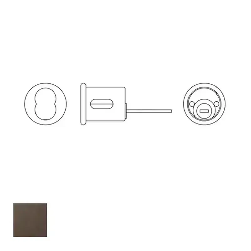 Yale Commercial 1212-613E Large Format Interchangeable 6 Pin Rim Housing Only US10BE (613E) Oil Rubbed Bronze Finish
