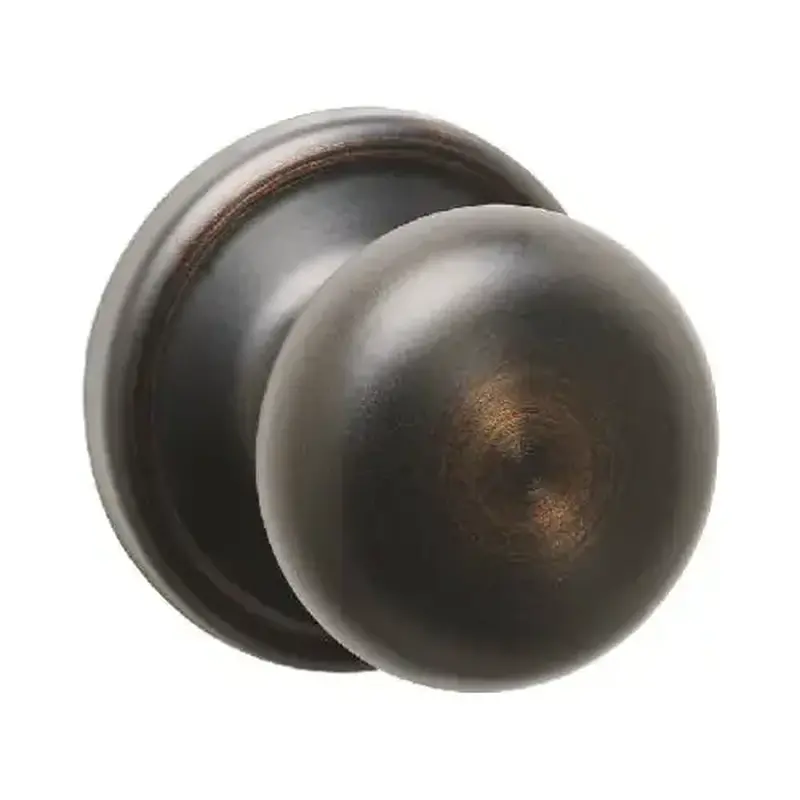 Kwikset 720J11PCP6AL Door Knob, Venetian Bronze, 1-3/8 to 1-3/4 in Thick Door, 2-1/4 in Strike