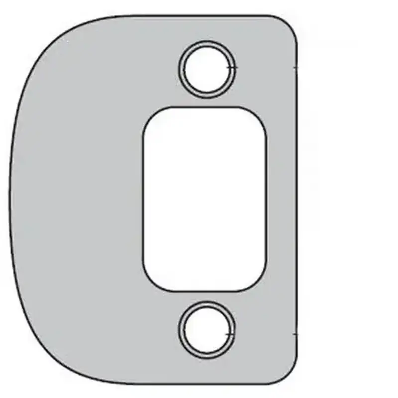Kwikset 85303-15A Deadbolt Strike, Satin Nickel Blackened