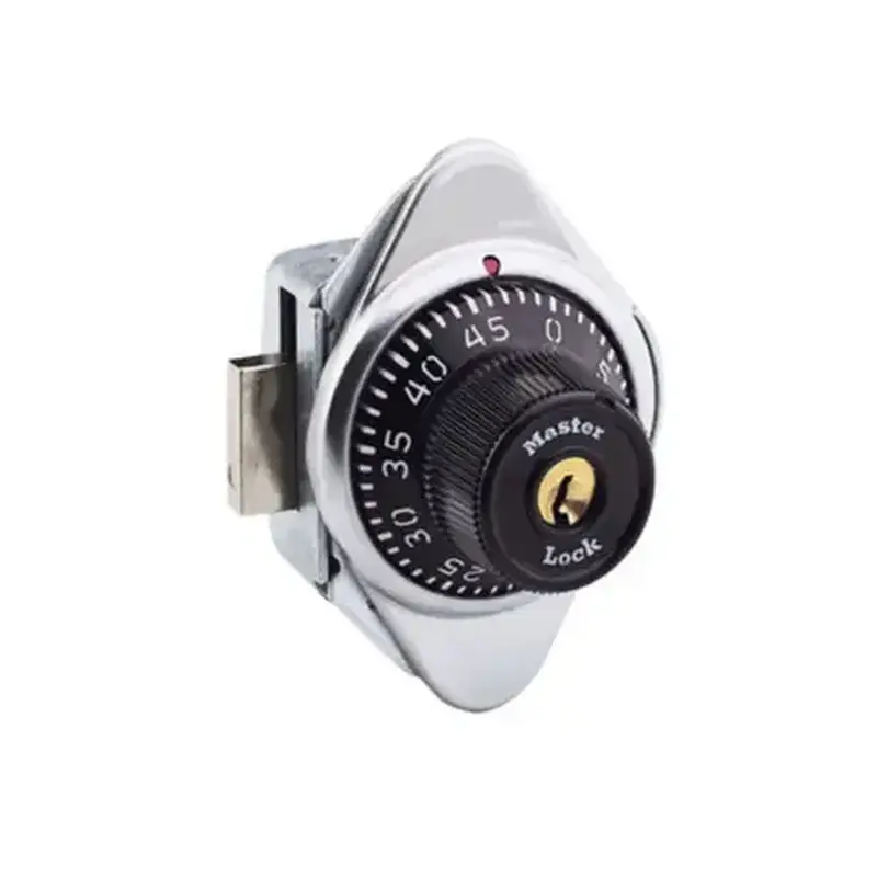 Master Lock 1630 F308 Designed for Lift Handle Lockers, Hinges on Right, Automatic Locking, 5 Preset Combinations