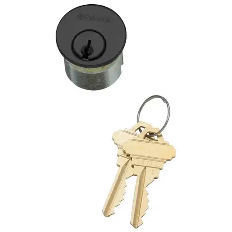 Schlage 30-021 C134 118 622 Mortise Cylinder Flat Black Coated