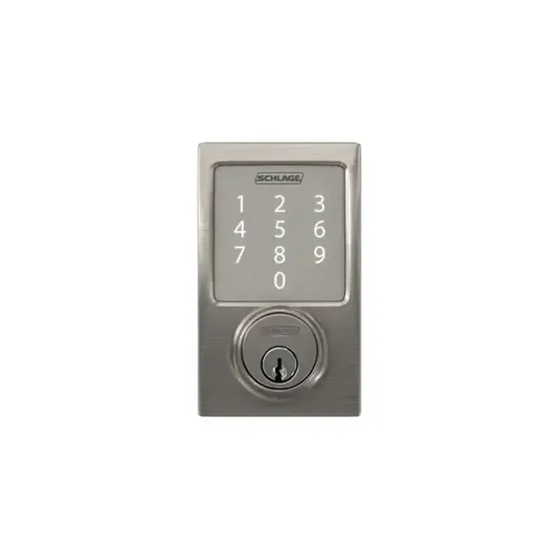 Schlage Residential BE469ZPVCEN619 Electronic Deadbolt Connect Satin Nickel Metal Satin Nickel