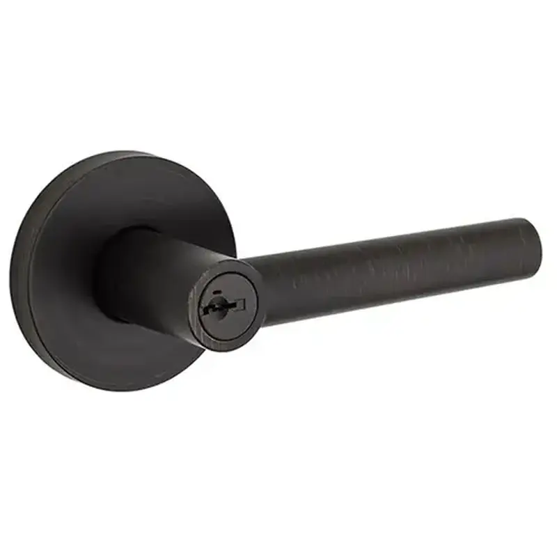 Kwikset 156MIL-RDT-11P-SMT-RCAL-RCS Milan Keyed Entry Lever Venetian Bronze