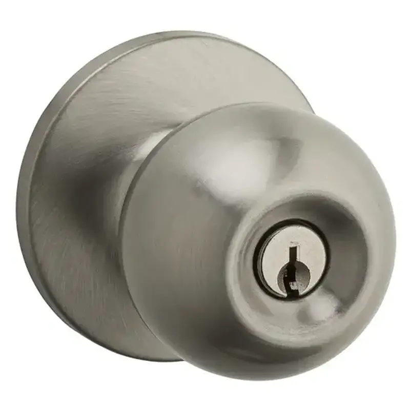 Safelock SK5002-RG-15 Regina UL Keyed Entry Knob Satin Nickel