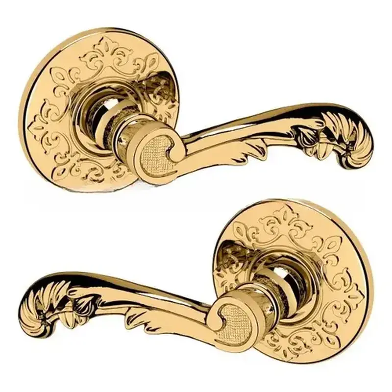 Baldwin 5121-003-FD Preconfigured 5121 Lever with R012 Rose Full Dummy Lock Lifetime Brass Finish - Baldwin Quickship Item *