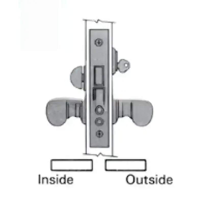 Baldwin 6301112RRLS Estate Mortise Lock Body With Strike Venetian Bronze