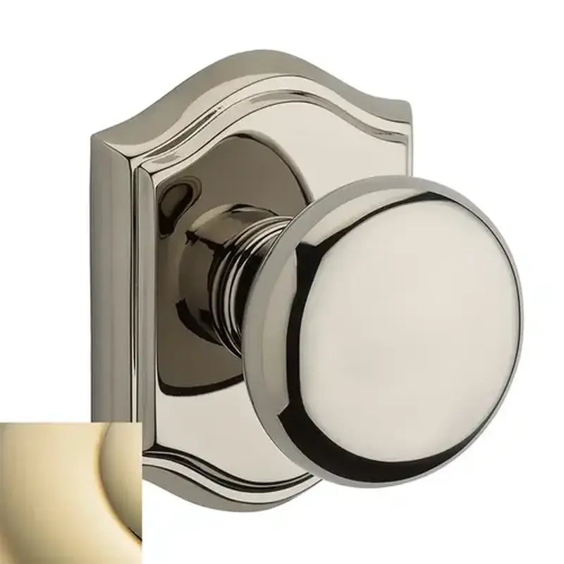 Baldwin PS-ROU-TAR-003 Round Reserve Knob Bright Polished Brass