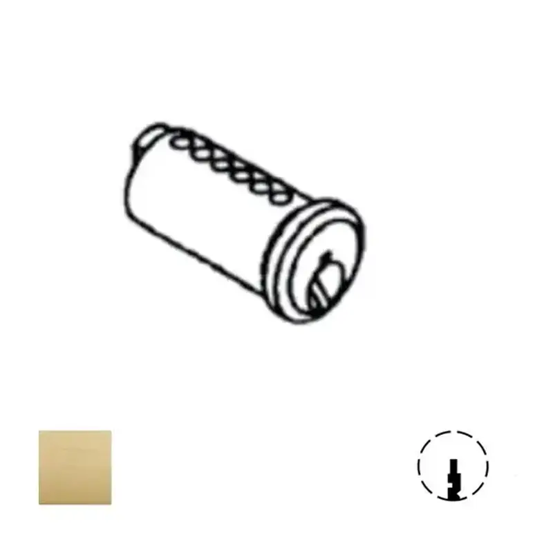 Corbin Russwin 488K99 77A1 606 2000 Series Key-In-Knob Cylinder Plug Only, Satin Brass