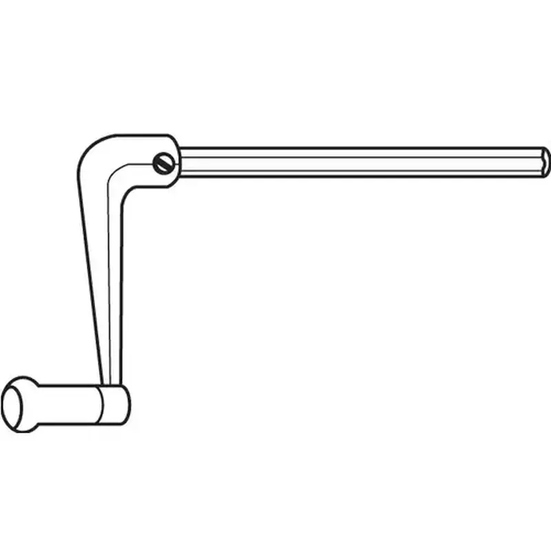 Brixwell 900-10738 Crank Handle Mill hex Handle And Shaft