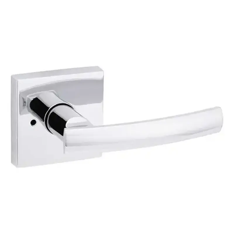 Kwikset 730SYL-SQT-26-6AL-RCS Sydney Privacy Lever Bright Polished Chrome