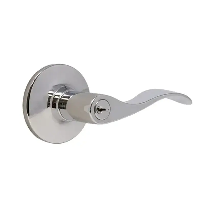 Weslock 00240X6X6FR23  New Haven Entry Lock with Adjustable Latch and Full Lip Strike Bright Chrome Finish