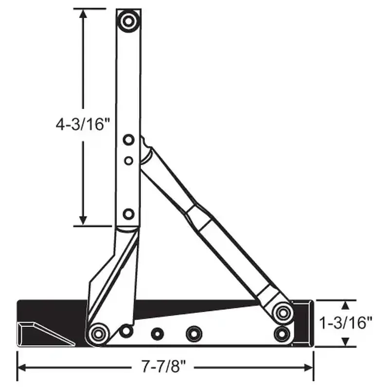 Brixwell 28-135c Friction Hinge Set Stainless Steel