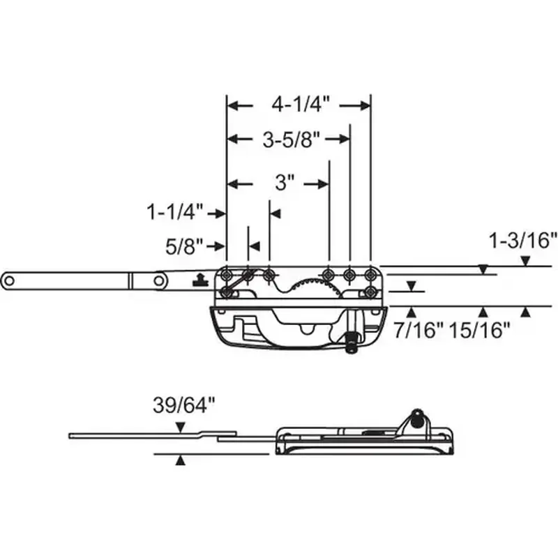 Brixwell 36-372enss Dyad Casement Operator stainless Steel Truth Right hand Handle And Cover Sold seperate