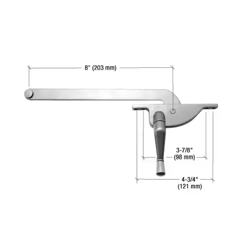 CRL 5008RHAL Aluminum 8" Right Hand Teardrop Series Casement Window Operator