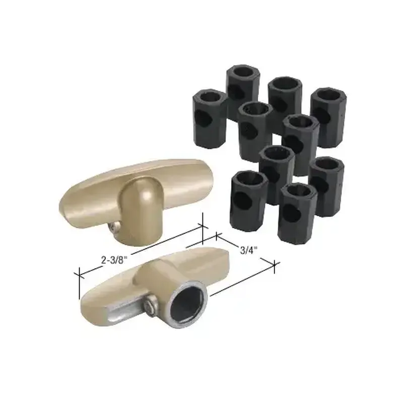 CRL H3896 Champagne Universal T-Crank Window Handle - pack of 2