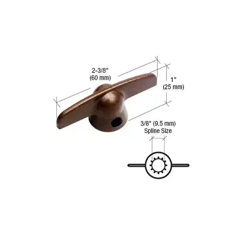 CRL H3995 Crank Handle Copperite 3/8-11 Spline Style woh 70 - pack of 2