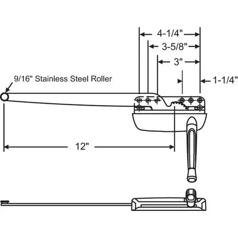 Brixwell 36-428-3 MAXIM SINGLE ARM OP LH WHITE