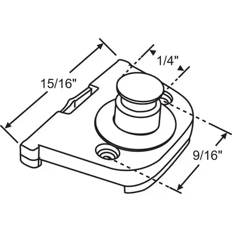 Brixwell 39-753 Slider For 38-21 Track for Casement Window