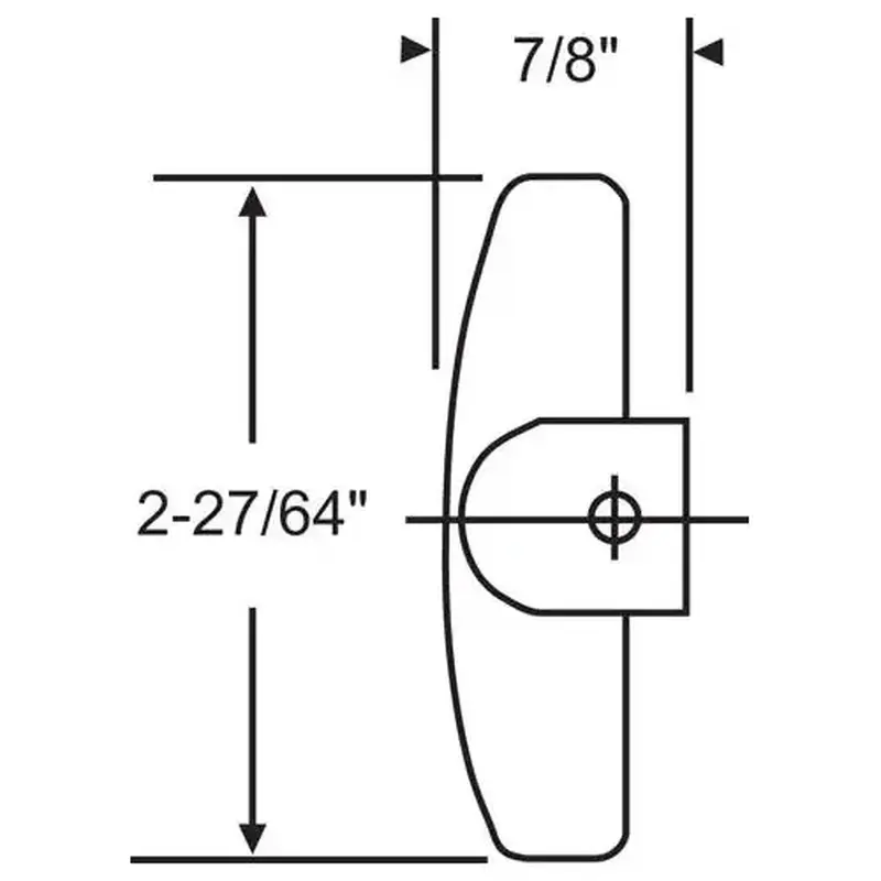 Brixwell 37-125-8-XCP2 Tee Handle fits Truth Operator Ches Bronze with 11/32in Spli - pack of 2
