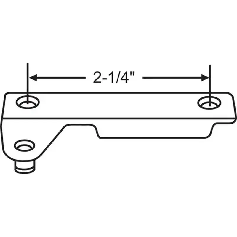 Brixwell 750-1361208 Bracket LH 2-1/4in Center to Center Screw Hole