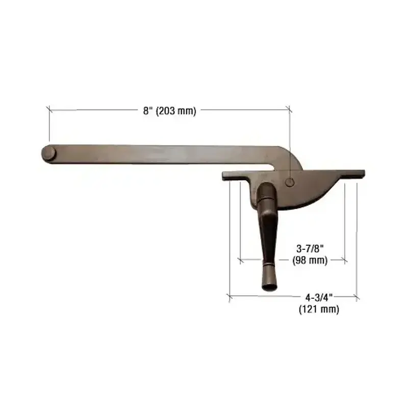 CRL 5008RHBRZ Bronze 8" Right Hand Teardrop Series Casement Window Operator