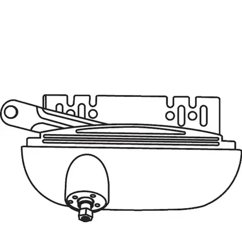 Brixwell 36-392lhbew Split Arm Casement Operator blue White Handle Sold seperately
