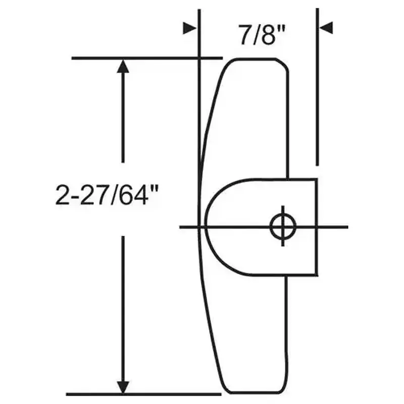 Brixwell 37-106br TEE HANDLE BROWN BRONZE 5/16