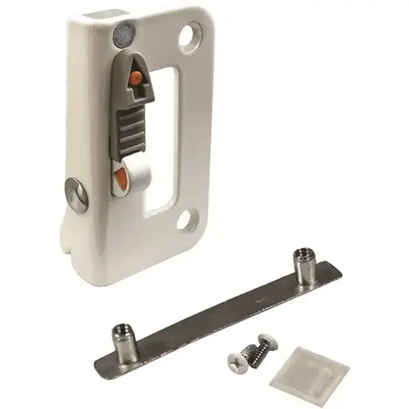 Brixwell 50-1353-FbW-lh Angel Vent Lock Dual Action Flat Bend White Left Hand